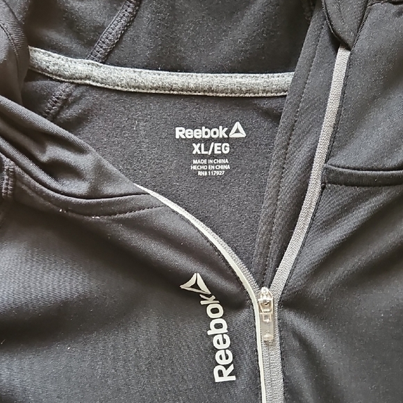 Reebok Black and Gray Zip-Up Hoodie - Picture 2 of 5